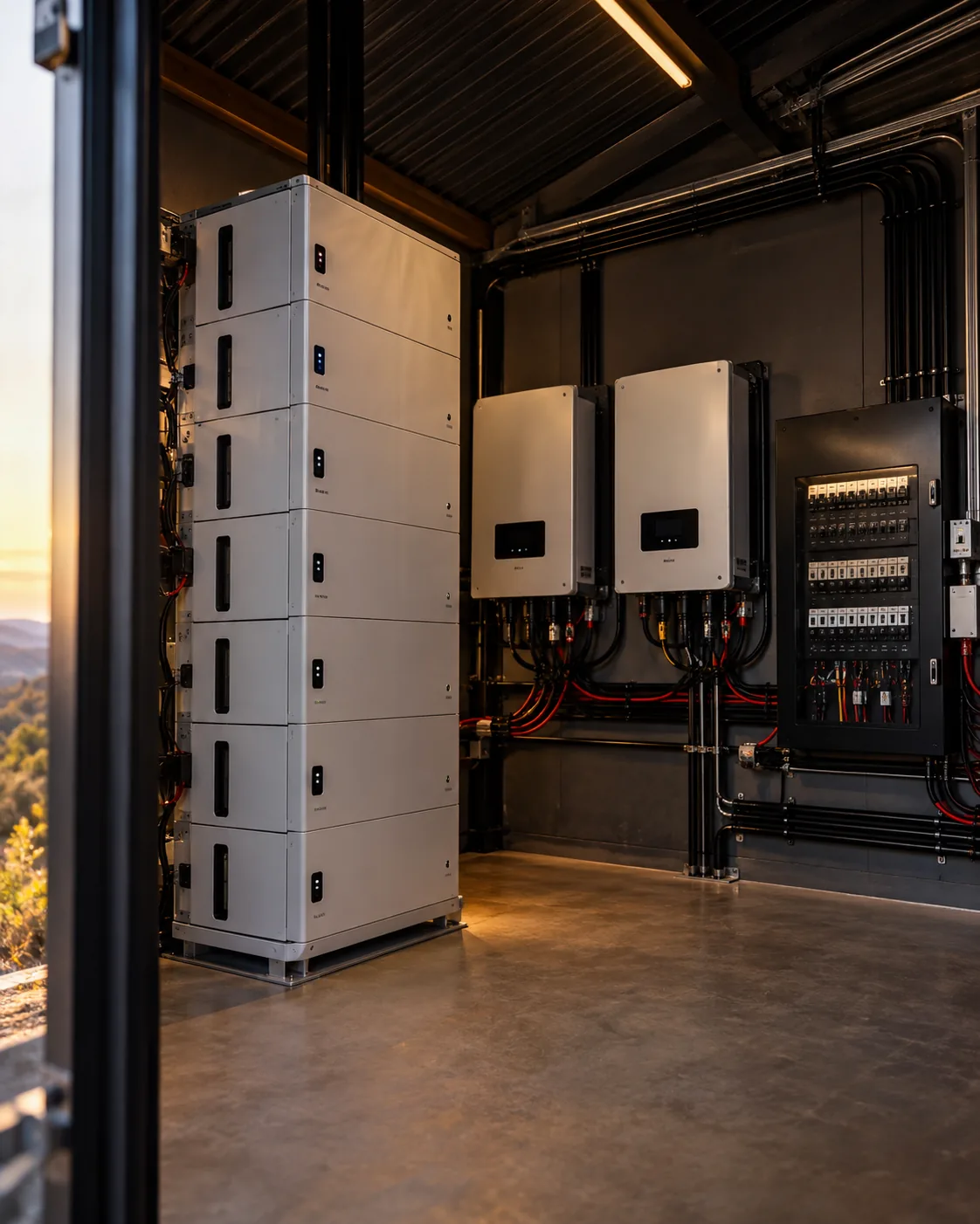 Chacra off-grid — Exaltación de la Cruz: sala técnica